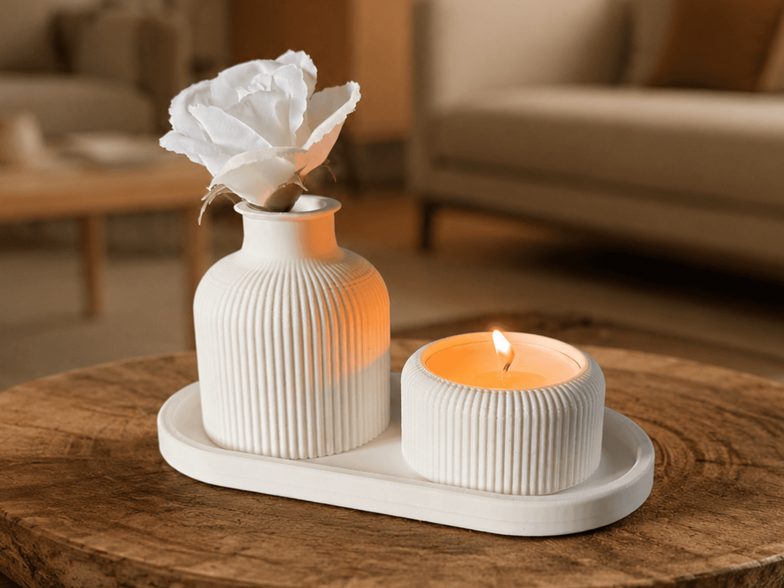 Conjunto de vasos para decoração - Pequeno