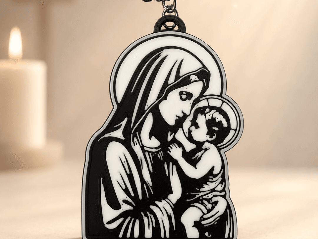Chaveiro Maria e Jesus