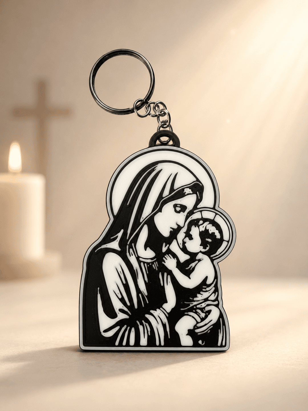 Chaveiro Maria e Jesus 2