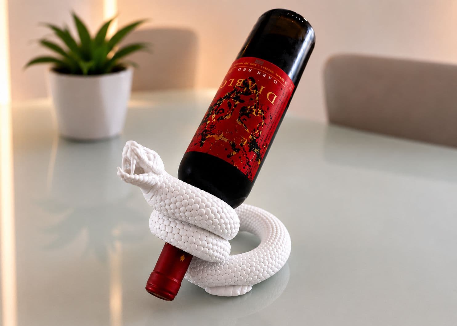Suporte Para Vinho - Cobra 2